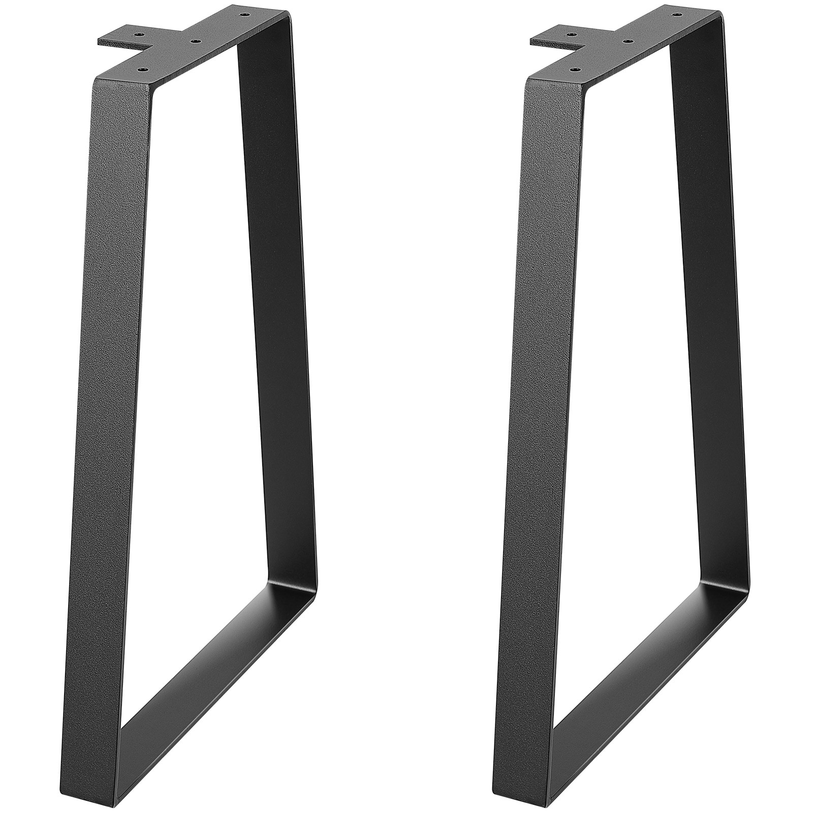 16 Inch Trapezoid Steel Table Legs, Replacement Furniture Legs Set Of 2 For DIY Coffee Tables, Modern Desks, Bench, Night Stands, Sofa, Max Load 400 Lbs Heavy Duty, Quick Instalation Legs Black_maomaolike.com
